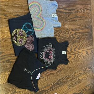 Kids Graphic Tank Tops - Black, Gray, Multicolor